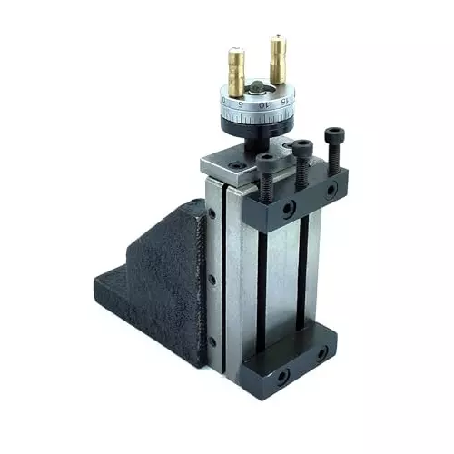 A.D INTERNATIONAL Tool Post Mini Vertical Milling Slide with 90x50 mm Bed Size for Metal Working Lathe Machine, 2V-UY0U-1K29