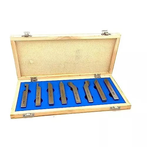 Assorts Lathe Form Tool Set M2 High Speed Steel 16x16x125 mm (Pack of 8)