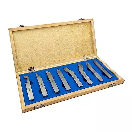 Assorts Lathe Form Tool Set M2 High Speed Steel 16x16x125 mm (Pack of 8)