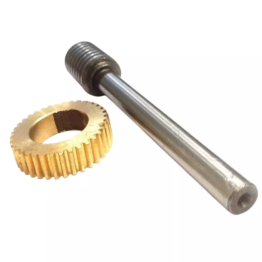 A.D INTERNATIONAL Alloy Steel Worm and Gunmetal Gear Set for 4 inch (100 mm) Tilting Rotary Table, JE-AIE6-I67F