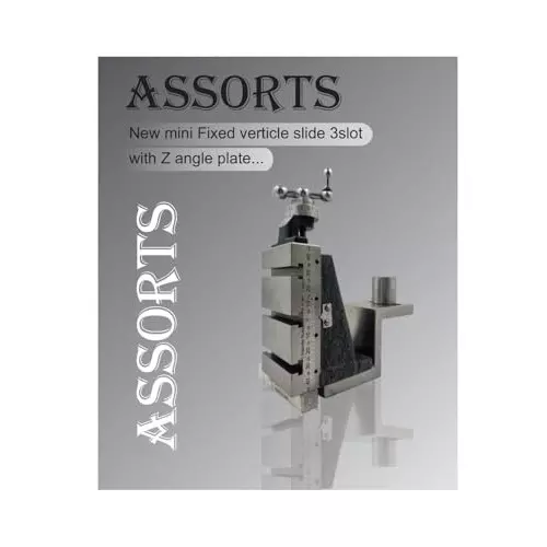 Assorts Mini Fixed Vertical Slide Set ‎Cast Iron Mild Steel 3 Slots 90x50 mm