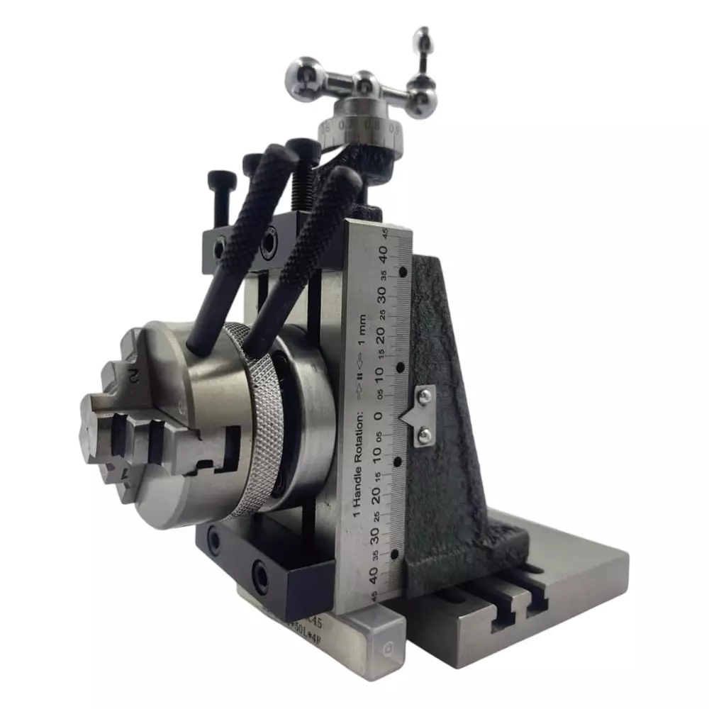 Assorts Mini Fixed Vertical Slide Set ‎Cast Iron Mild Steel 50 mm Self-Centering Chuck 4 Jaws 2 Slots 90x50 mm