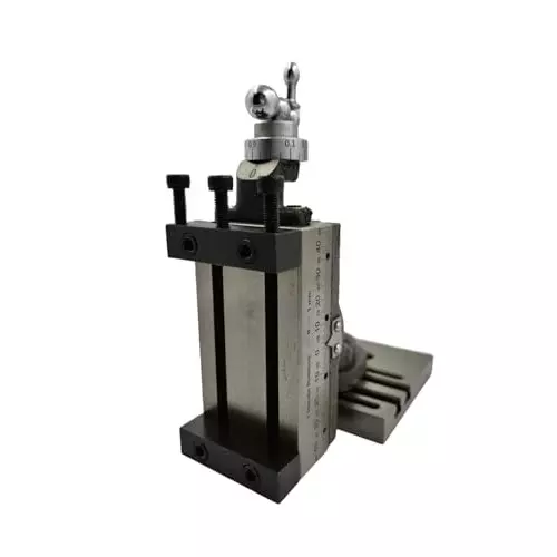 MachEl Mini Swivel Vertical Slide with 2 Slots, Side Scale, and Sturdy Base Plate