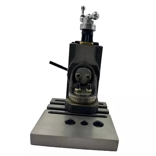 MachEl Mini Swivel Vertical Slide with 3 Slots, Side Scale, Base & Back Plate, 50 mm 3-Jaw Self-Centering Chuck