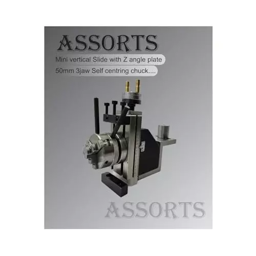 Assorts Mini Fixed Vertical Slide Set ‎Cast Iron Mild Steel 50 mm Self-Centering Chuck 3 Jaws 2 Slots 90x50 mm