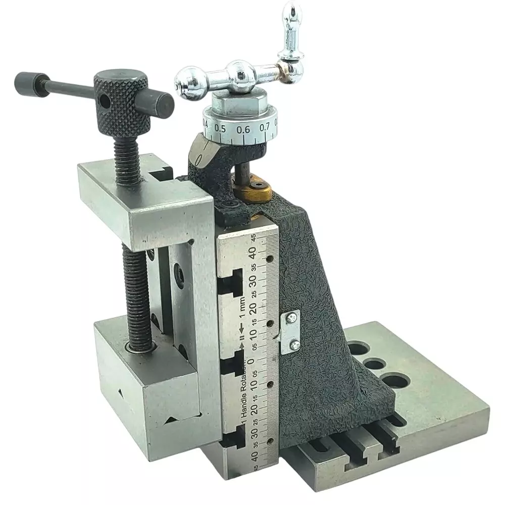 Assorts Swivel Type Mini Vertical Milling Slide ‎Cast Iron Tool Steel 7x14 Steel Vice & Base Mounting Plate 90x50 mm