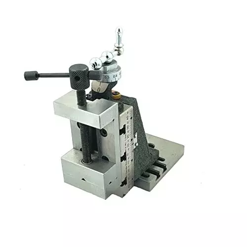 Assorts Swivel Type Mini Vertical Milling Slide ‎Cast Iron Tool Steel 7x14 Steel Vice & Base Mounting Plate 90x50 mm