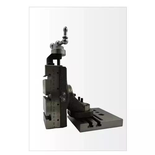 MachEl New Mini Swivel Vertical Slide (90mm X 50mm) with 3-Slots, Complete with Side Scale and Base Plate