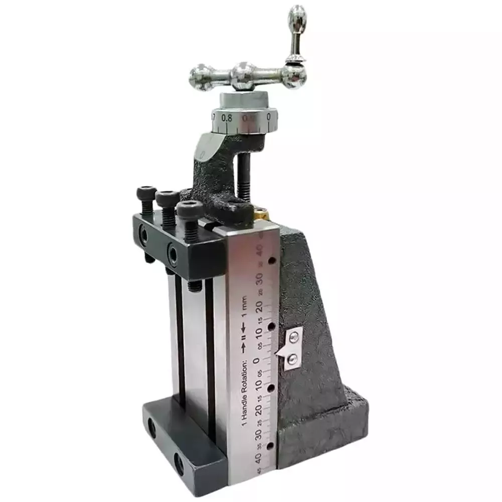 Buyohlic International Mini Vertical Milling Slide with Clamp Mounted On Z Type Angle Plate for Mini Lathe Machine, NN-FSN5-H05L
