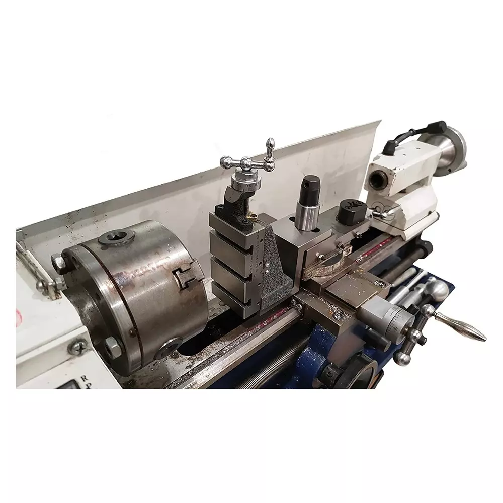 A.D INTERNATIONAL Mini Vertical Milling Slide without Clamp Mounted On Z Type Angle Plate for Mini Lathe Machine, XX-3S4Q-Q4G0