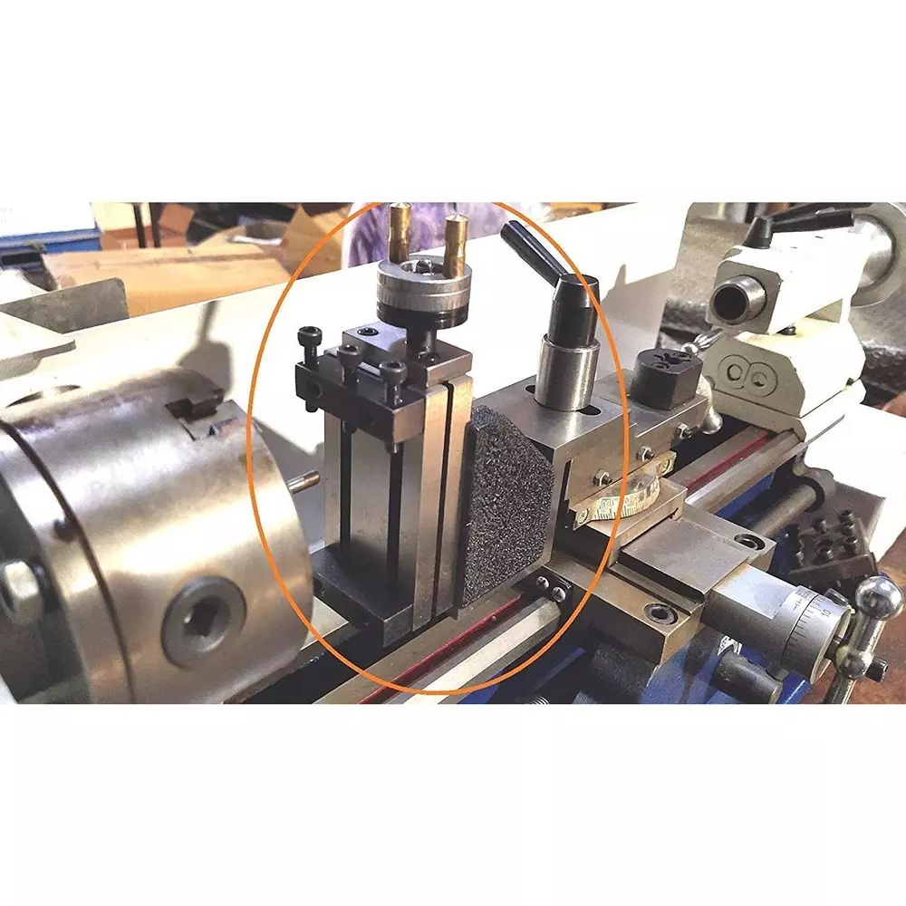 A.D INTERNATIONAL Milling Slide Combo Direct Mounting with Z Type Angle Plate for 7 x 14 Mini Lathes Upto 150 mm Swing, 1F-7MAX-QAYZ