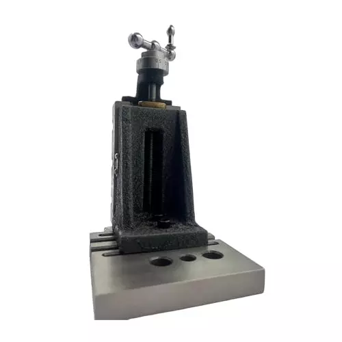 MachEl Mini Fixed Vertical Slide (3-Slot) Base Plate & 50 mm 4-Jaw Self-Centering Chuck for Mini Lathe