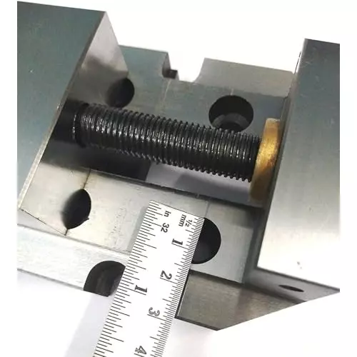 A.D INTERNATIONAL Milling Attachment with 110 x 85 mm Base Size and 2-3/8 inch (60 mm) Jaw Width for Lathe Vertical Slide, VL-4GQE-XHP9