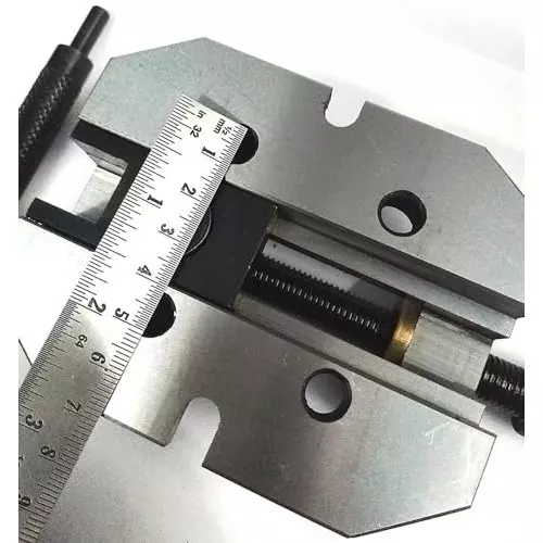 A.D INTERNATIONAL Milling Attachment with 110 x 85 mm Base Size and 2-3/8 inch (60 mm) Jaw Width for Lathe Vertical Slide, VL-4GQE-XHP9