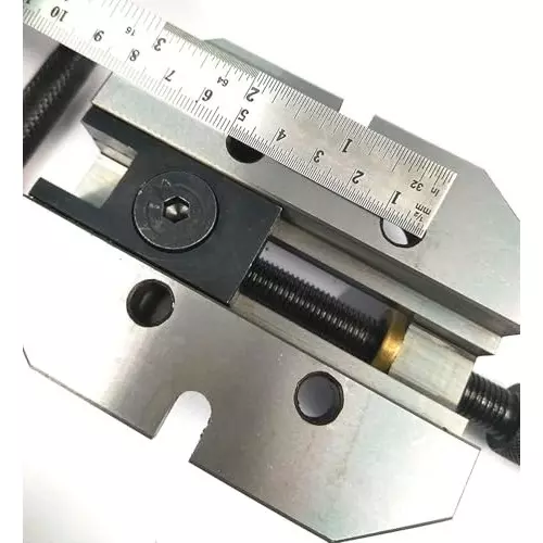 A.D INTERNATIONAL Milling Attachment with 110 x 85 mm Base Size and 2-3/8 inch (60 mm) Jaw Width for Lathe Vertical Slide, VL-4GQE-XHP9