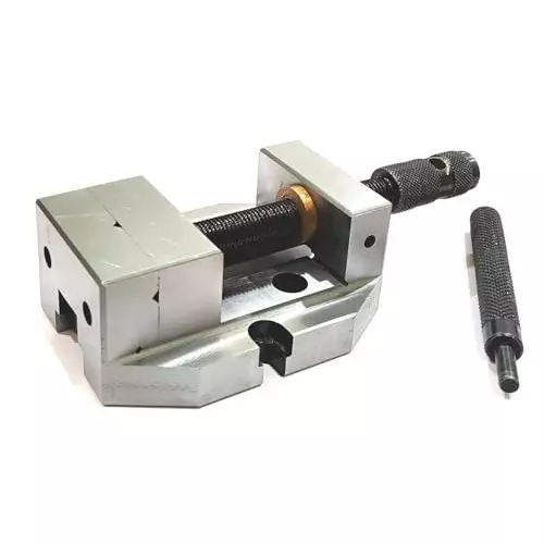 A.D INTERNATIONAL Milling Attachment with 110 x 85 mm Base Size and 2-3/8 inch (60 mm) Jaw Width for Lathe Vertical Slide, VL-4GQE-XHP9