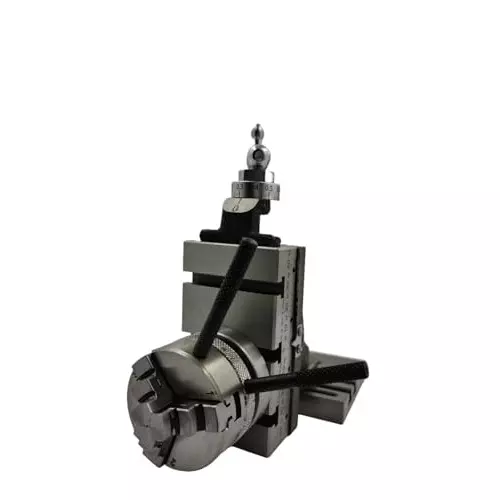 MachEl Mini Swivel Vertical Slide 90x50 mm with 3-Slot Base & 50 mm 3-Jaw Self-Centering Chuck