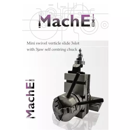 MachEl Mini Swivel Vertical Slide 90x50 mm with 3-Slot Base & 50 mm 3-Jaw Self-Centering Chuck
