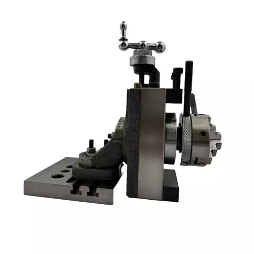MachEl Mini Swivel Vertical Slide with 2 Slot and Base Plate 50 mm 3-Jaw Self-Centering Chuck with Clamp