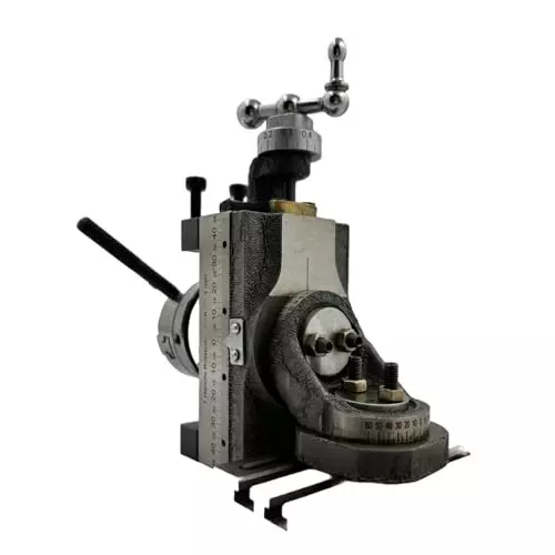 MachEl Mini Swivel Vertical Slide with 2 Slot and Base Plate 50 mm 3-Jaw Self-Centering Chuck with Clamp