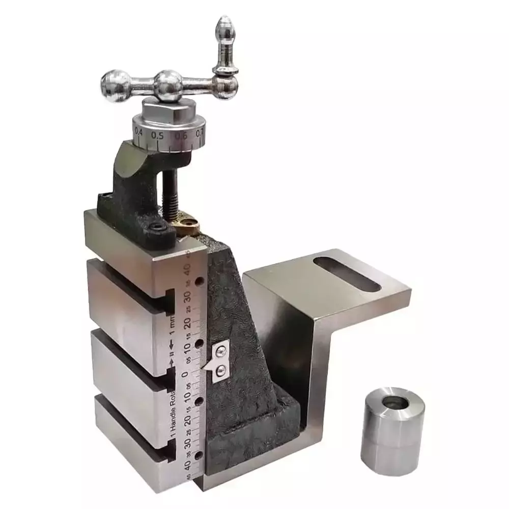 Buyohlic International Mini Vertical Milling Slide without Clamp Mounted On Z Type Angle Plate for Mini Lathe Machine, XX-3S4Q-Q4G0