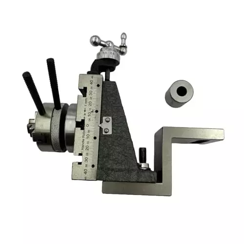 MachEl Mini Fixed Vertical Slide (3-Slot) with Side Scale & 50 mm 3-Jaw Self-Centering Chuck with Back Plate and Z Angle
