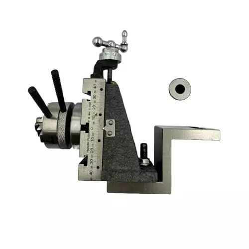 MachEl Mini Fixed Vertical Slide (3-Slot) with Side Scale & 50 mm 3-Jaw Self-Centering Chuck with Back Plate and Z Angle