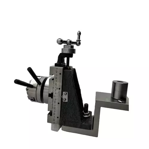 MachEl Mini Fixed Vertical Slide (3-Slot) with Side Scale & 50 mm 3-Jaw Self-Centering Chuck with Back Plate and Z Angle