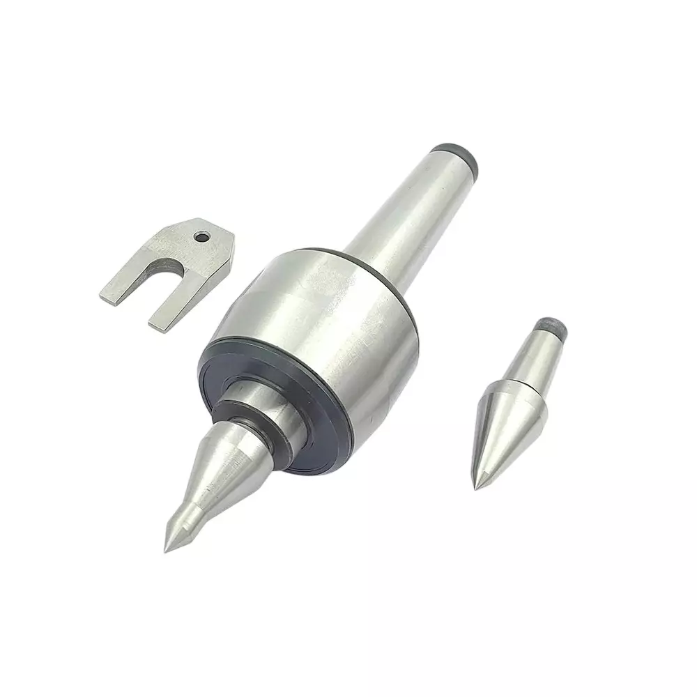A.D INTERNATIONAL CNC Long Spindle Live Revolving Center with Interchangeable Tips and Under 10 Microns Runout Accuracy, LR-529H-B3SN