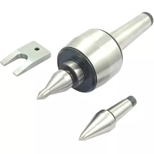 A.D INTERNATIONAL CNC Long Spindle Live Revolving Center with Interchangeable Tips and Under 10 Microns Runout Accuracy, LR-529H-B3SN