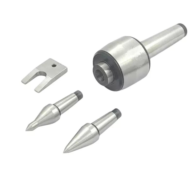 A.D INTERNATIONAL CNC Long Spindle Live Revolving Center with Interchangeable Tips and Under 10 Microns Runout Accuracy, LR-529H-B3SN