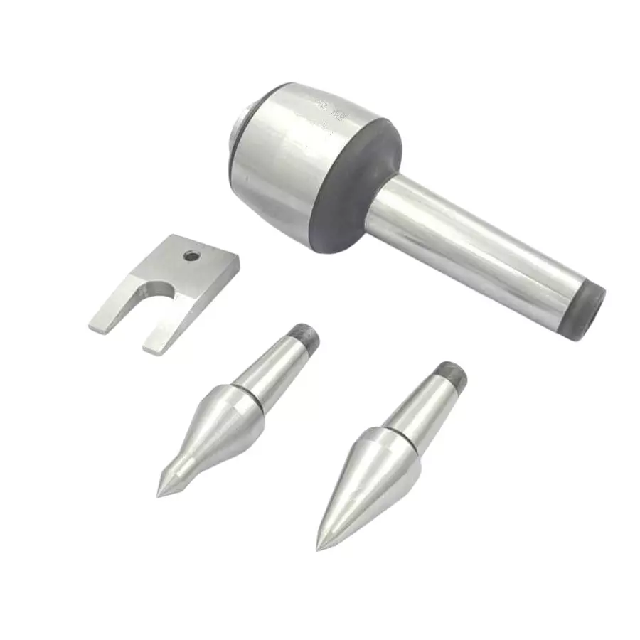 A.D INTERNATIONAL CNC Long Spindle Live Revolving Center with Interchangeable Tips and Under 10 Microns Runout Accuracy, LR-529H-B3SN