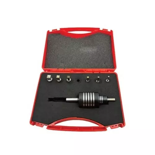 Assorts High-Precision Live Revolving Center High Speed Steel Straight Shank 44 mm Dia with 7-Piece Square Wrench Set