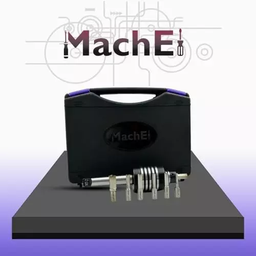 MachEl Precision Live Revolving Center for Lathe MT2 Teng Style with HSS Rotary Broach