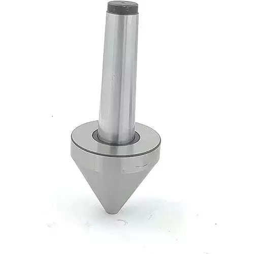 Buyohlic International Bull Nose Pipe Live Revolving Center with MT4 Shank and 0.5 to 3 inch (25 mm to 75 mm) Pipe Holding Capacity for Lathe Machine, HD-8LEO-WYL6