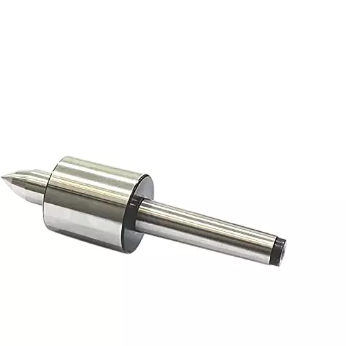 A.D INTERNATIONAL Double Bearing Lathe Pipe Cum Revolving Centre with MT3 Shank for Metalworking Under 5 Microns Runout Accuracy, 7V-RGEH-CIZF