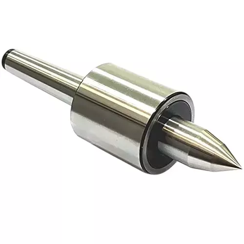 A.D INTERNATIONAL Double Bearing Lathe Pipe Cum Revolving Centre with MT3 Shank for Metalworking Under 5 Microns Runout Accuracy, 7V-RGEH-CIZF