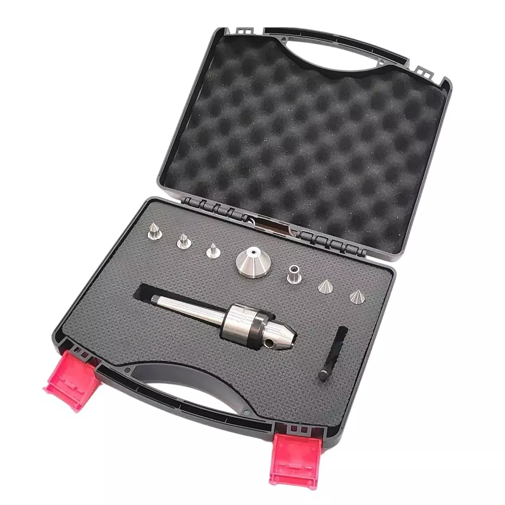 A.D INTERNATIONAL Multi Point Bullet Live Revolving Centre with MT2 Shank Under 10 Microns Runout Accuracy for Conventional Lathe Machine, X5-PRRB-H7Y6