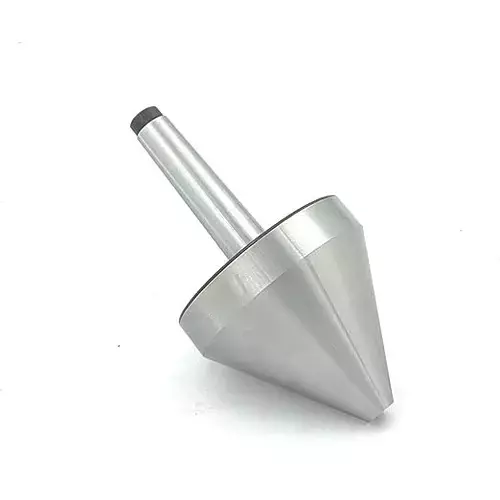 Buyohlic International Bull Nose Pipe Live Revolving Center MT2 Shank 60+/- 2 HRC Hardness for Conventional Lathe Tool, F7-7EDA-IGGN