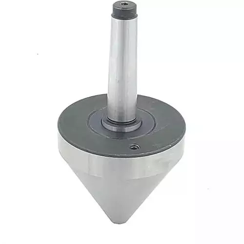 Buyohlic International Bull Nose Pipe Live Revolving Center MT2 Shank 60+/- 2 HRC Hardness for Conventional Lathe Tool, F7-7EDA-IGGN