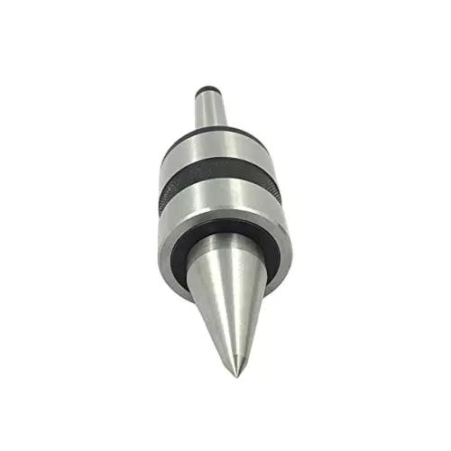 GENERIC Double Bearing Lathe Pipe cum Revolving Center with 2MT Shank and Under 5 Microns Runout Accuracy for Metal Working, XD-HZIH-8BNT