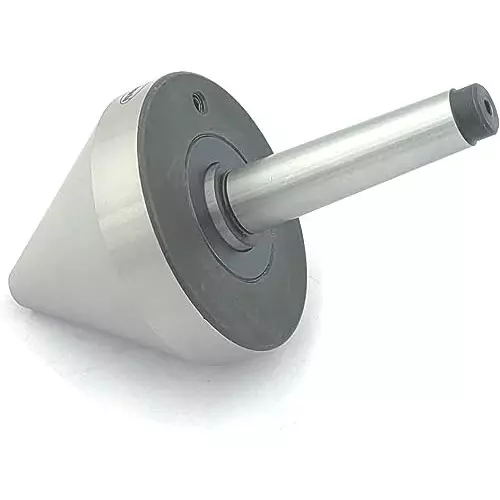 A.D INTERNATIONAL Bull Nose Pipe Live Revolving Center with MT3 Shank and 0.5 to 3 inch (25 mm to 75 mm) Pipe Holding Capacity for Lathe Machine, M6-QRME-0UCL