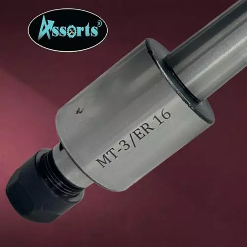 Assorts Precision ER Collet Revolving Live Center Set Tool Steel ER16 Collet Adaptor 3MT