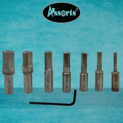Assorts Live Revolving Center Hex Shank Spiral MT2 44 mm Dia 150 mm OL
