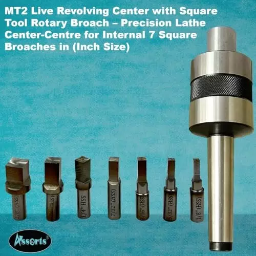 Assorts Live Revolving Center Morse Taper Spiral MT2 44 mm Dia 150 mm OL