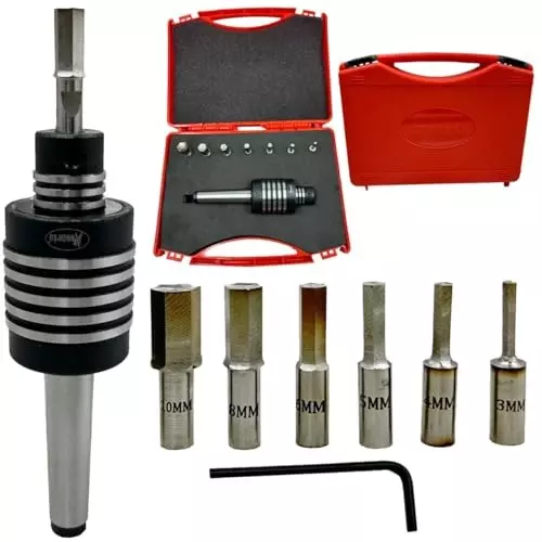 Assorts Broaching Live Center Set High Speed Steel 3-12 mm MT2 Shank Lathe Machine with 7 HSS Hex Punches