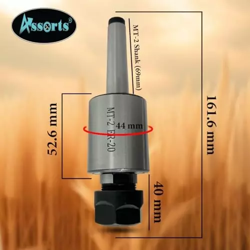 Assorts Precision ER Collet Revolving Live Center Set Tool Steel ER20 Collet Adaptor 2MT
