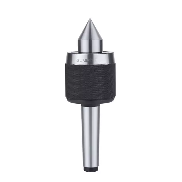 SUMMIT Revolving Center Carbide Tipped Type MT4 Taper Chrome Finish