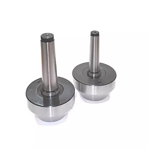 A.D INTERNATIONAL Bull Nose Pipe Live Revolving Center with MT2 Shank and 0.5 to 3 inch (25 mm to 75 mm) Pipe Holding Capacity for Lathe Machines, 6L-SQLQ-421Q