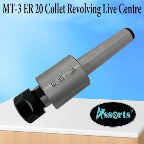 Assorts Precision ER Collet Revolving Live Center Set Tool Steel ER20 Collet Adaptor 3MT